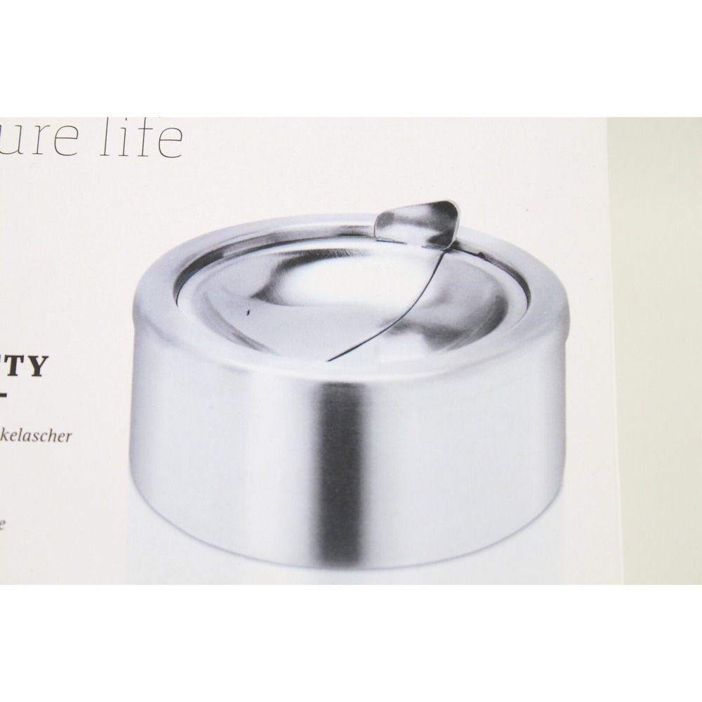 Blomus Pure Life 68236 PATTY Ashtray with Lid 12 cm Stainless Steel
